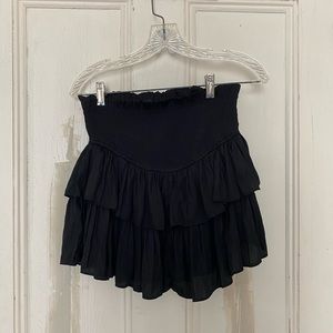 Black fabrik skirt